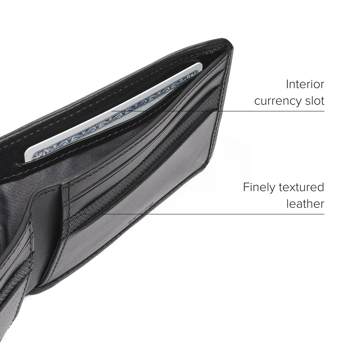 TUMI - Alpha Slim Single Billfold - Men's Ballistic Nylon Wallet - Hidden Card Pocket - Black