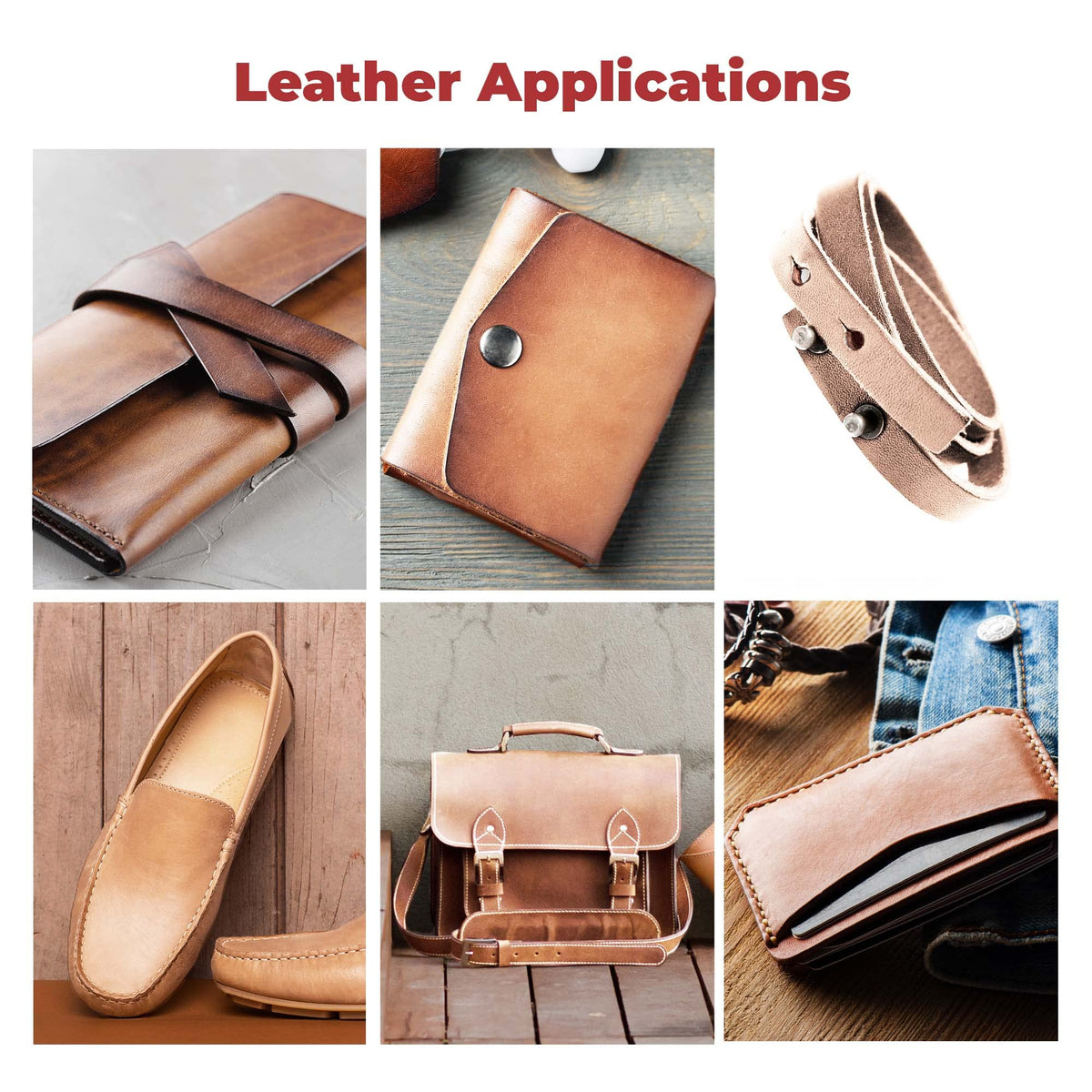 ELW 7-8 oz.(3-3.2 mm) Thickness Pre-Cut Square 2 PCS 12"x24", Tooling Leather Vegetable Tanned Full Grain Leather - Cowhide Leathercraft for Holsters Knife Sheaths Coasters Molding Emboss Stamp Cases