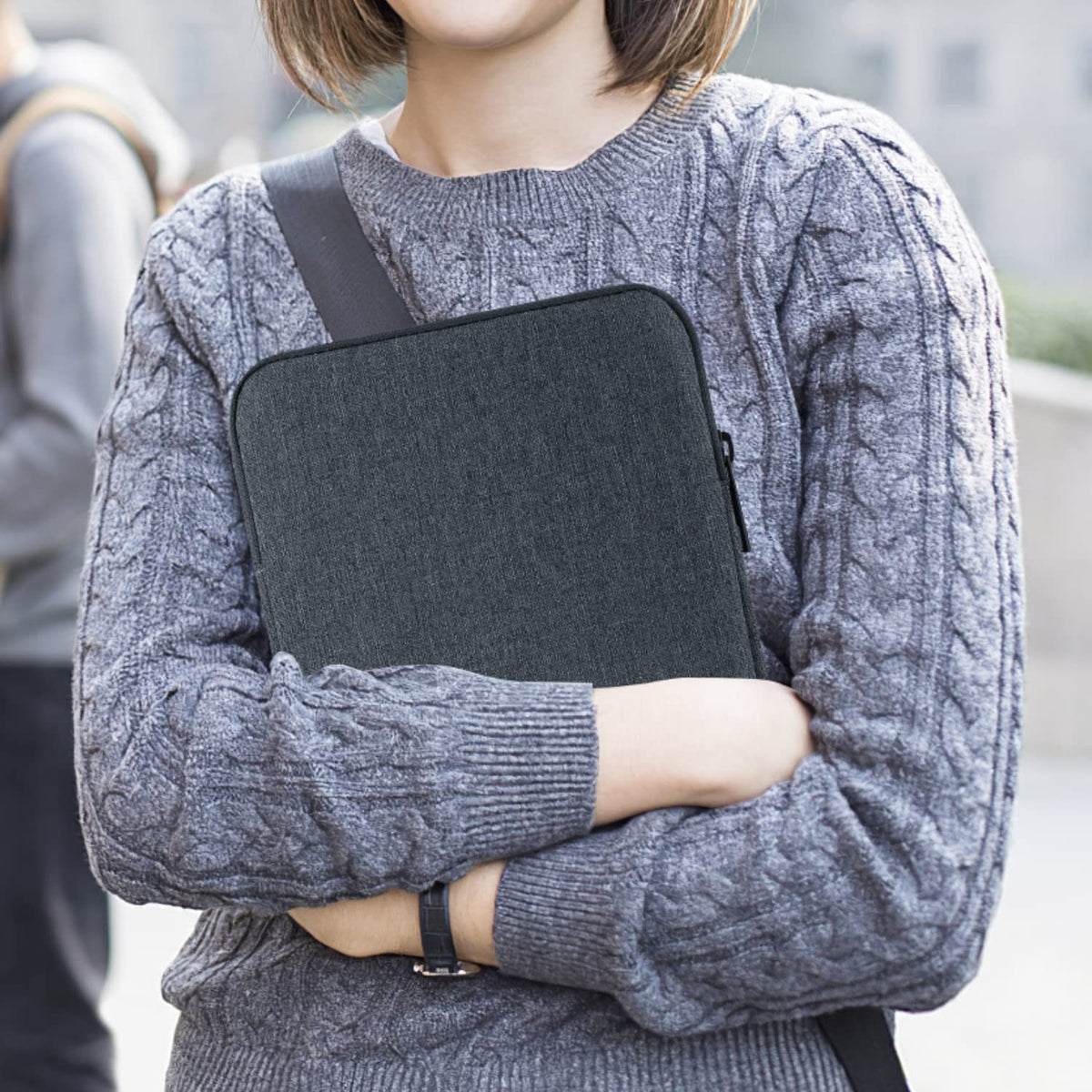MoKo 9-11 Inch Tablet Sleeve Bag Carrying Case Fits New 11inch iPad Air M4, iPad A16 2025, iPad Pro 11 M4, Air 5/4/3, iPad 10/9/8th Gen, Tab S8/S9 11", Tablet Carrying Case, Space Gray