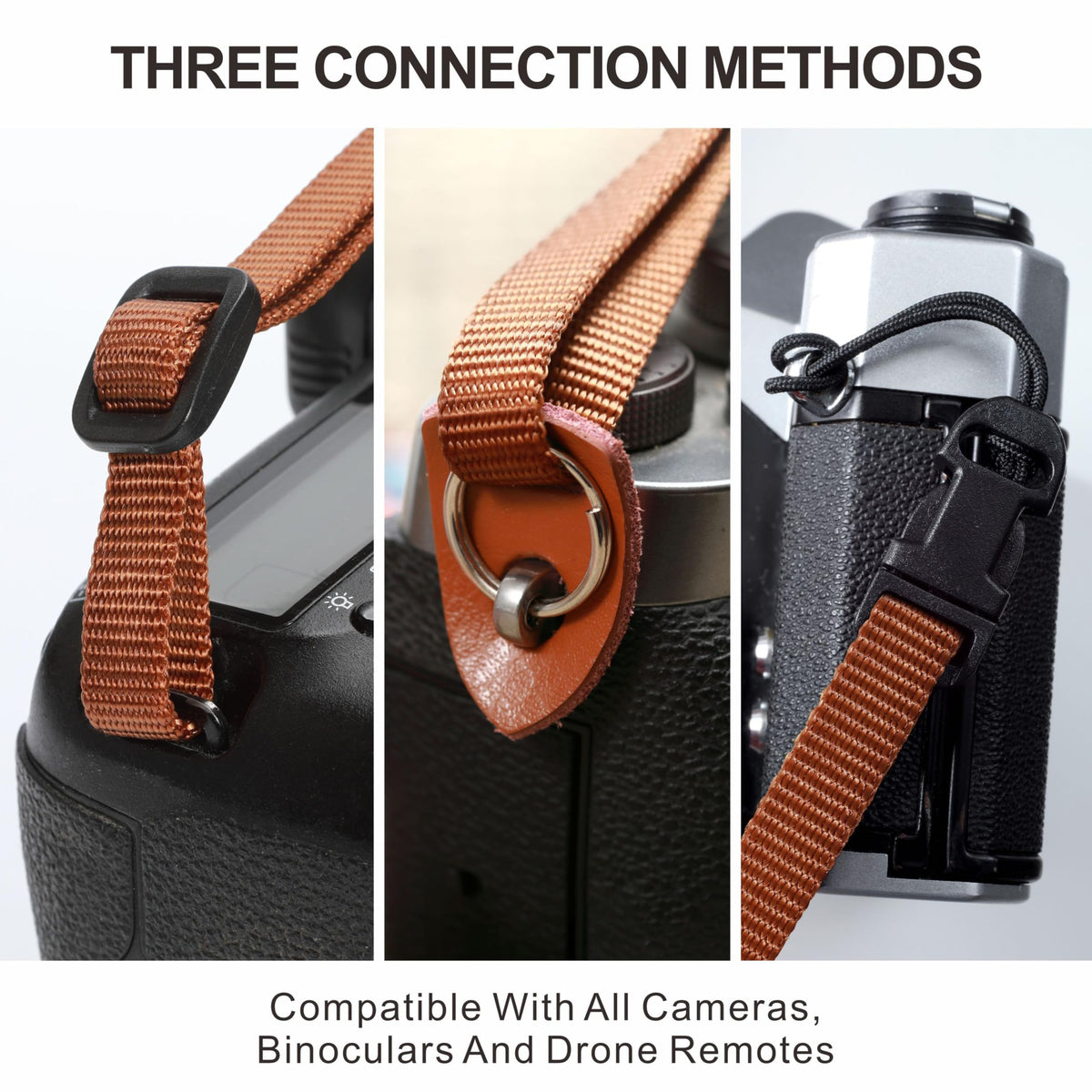 Padwa Lifestyle Cork Camera Strap - 2" Top Layer Cowhide Head Camera Straps for Photographers,Natural Log Crackle Art Print Style,Soft Chamois Velvet Padded Strap Quick Release fits All Cameras