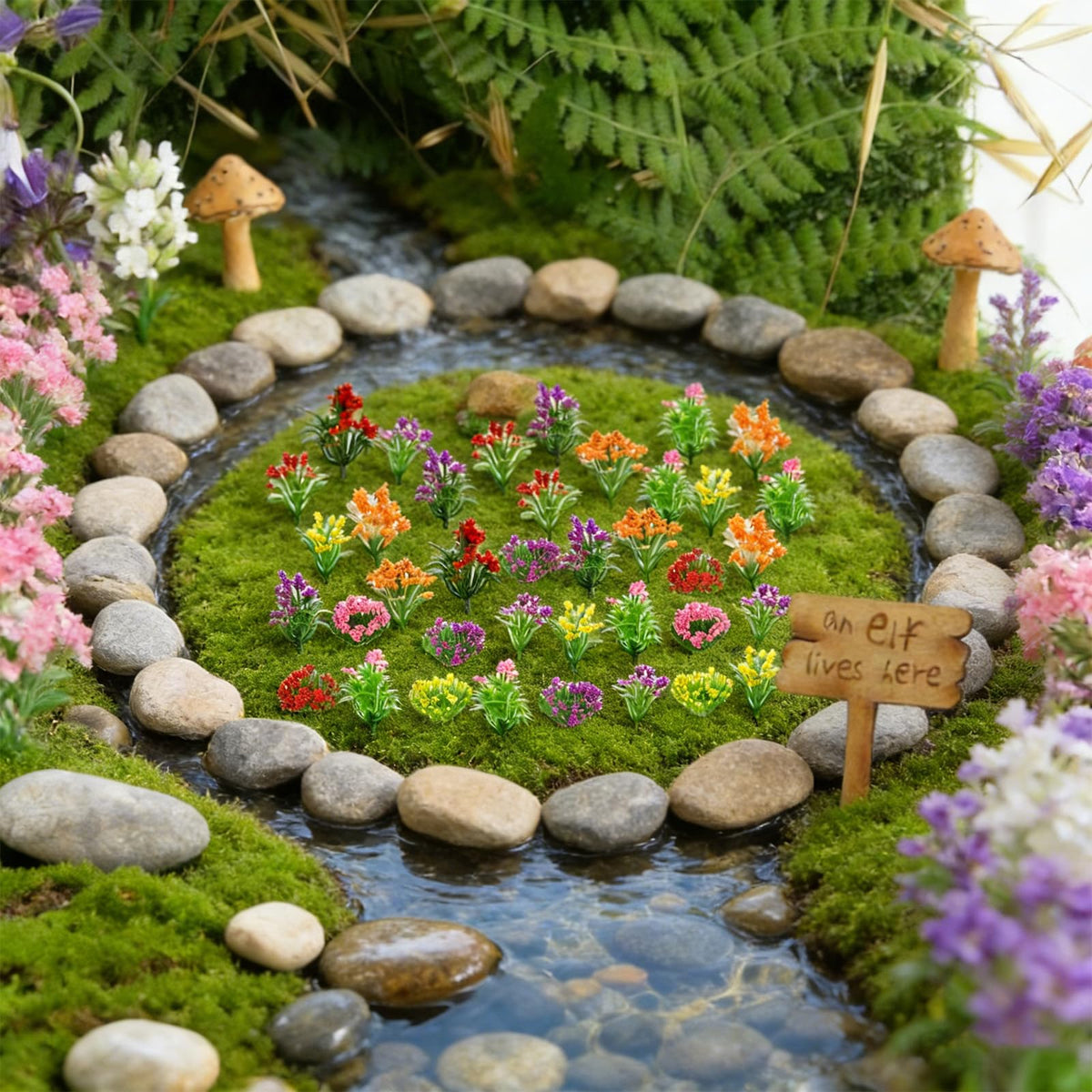 75pcs Model Trees 1.96-4.92" Mixed Diorama Model Tree Colourful Flower Trees Grass Architecture Mini Trees for Crafts Building Model Railway Scenery Landscape Supplies (Style 06)