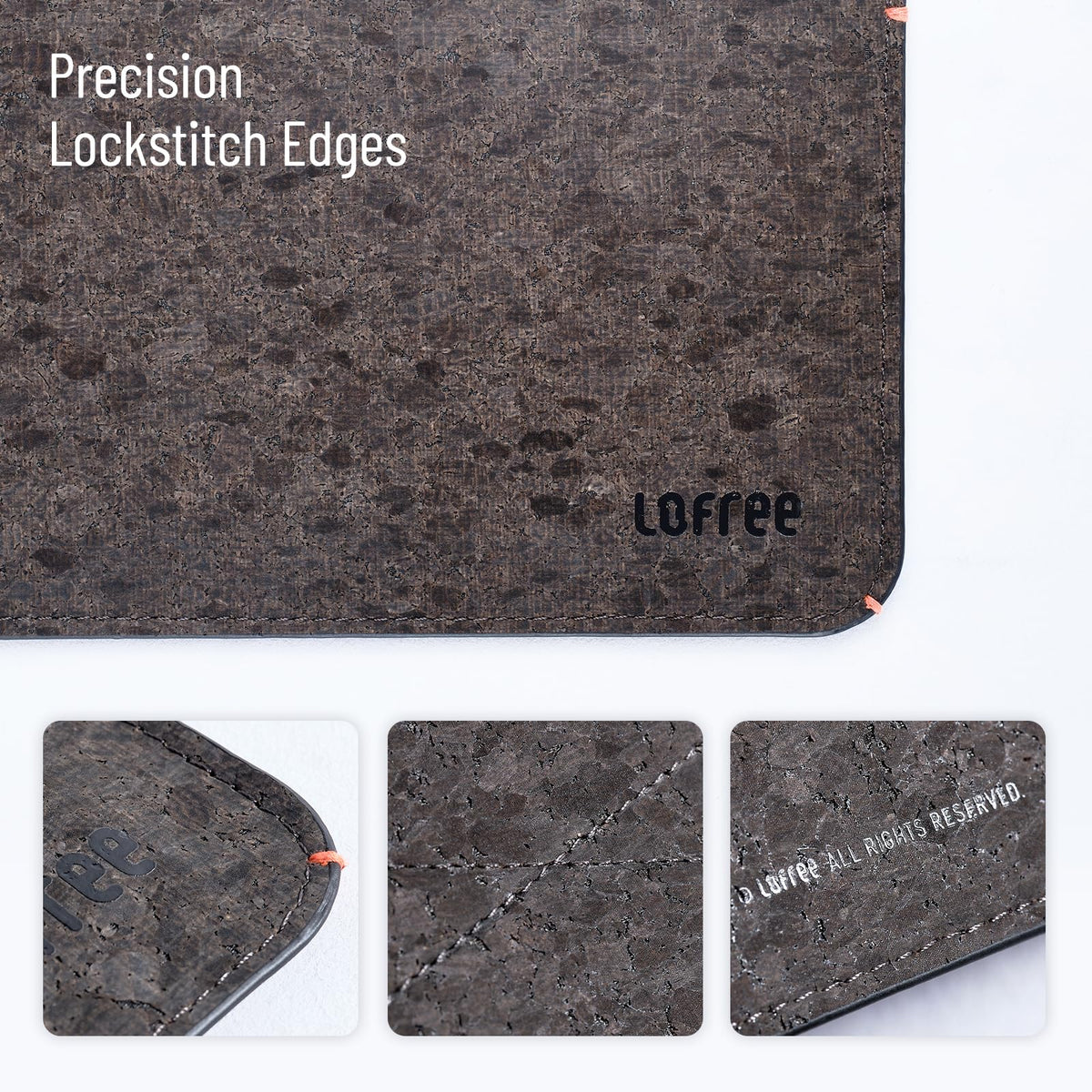 LOFREE Low-Profile Mechanical Keyboard Sleeve, Cork PU & Microfiber Leather Protective Case, Magnetic Closure Design, Compatible with Flow2 Series (100)