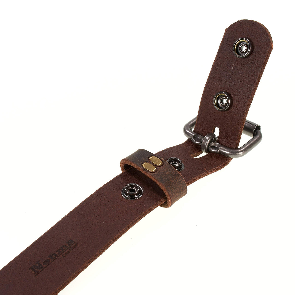 Men's Genuine Buffalo Leather Belt, 1 1/2" width, Handmade in the USA, By Amish (Crazy Horse, 34" (Pants 30-31))