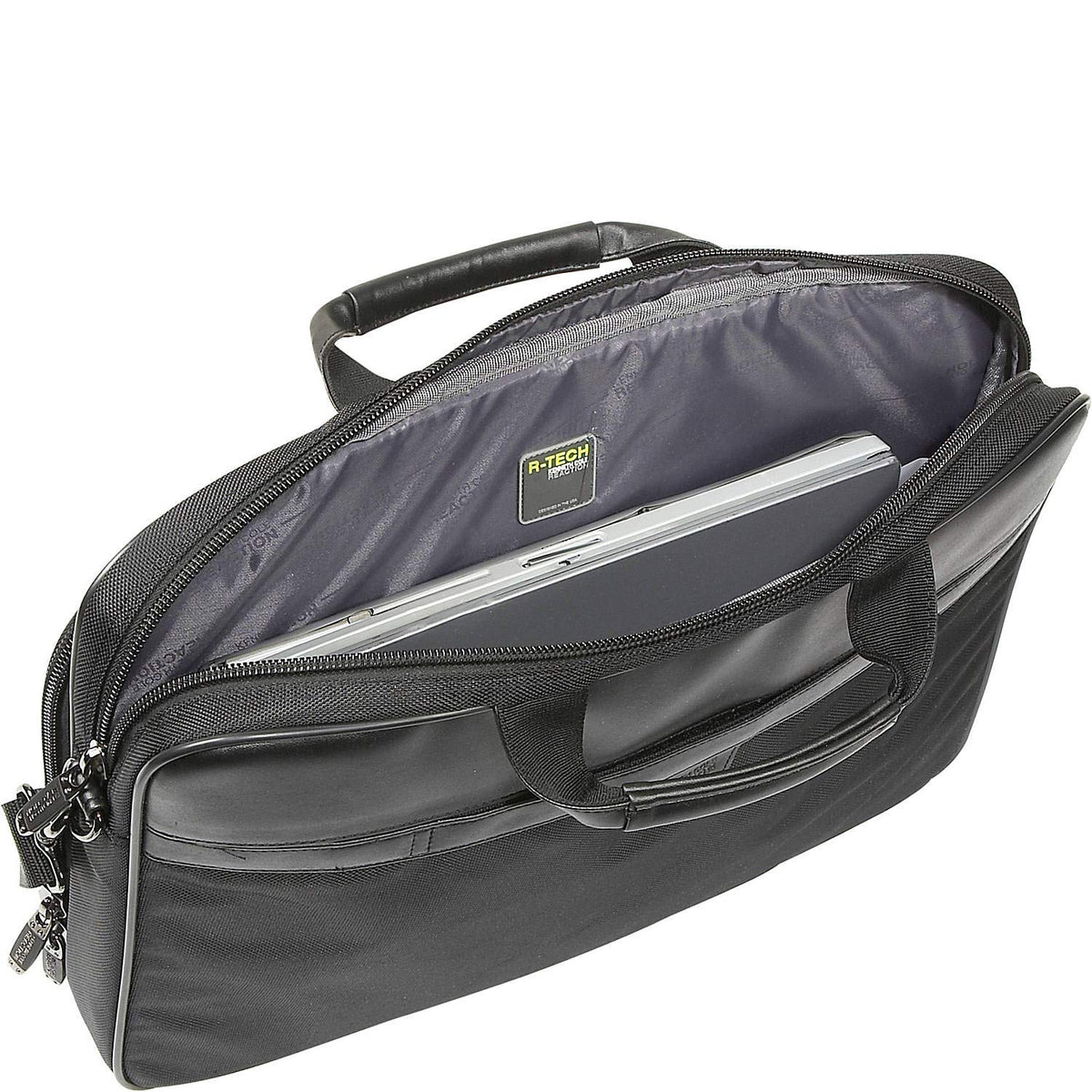 Kenneth Cole Reaction Urban Traveler Slim 18.4" Laptop Sleeve Top Zip Computer Portfolio Bag, Black