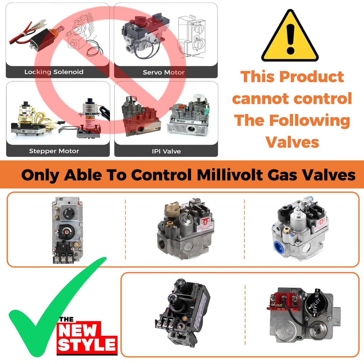 Gas Fireplace Remote Control Kit, On/Off Remote Control,for Millivolt Valve System, Replace for skytech 1420-A,1420TH-A,1001-A,1001TH-A -TX 3001,Napoleon F45,Acumen RCK-IW,and More