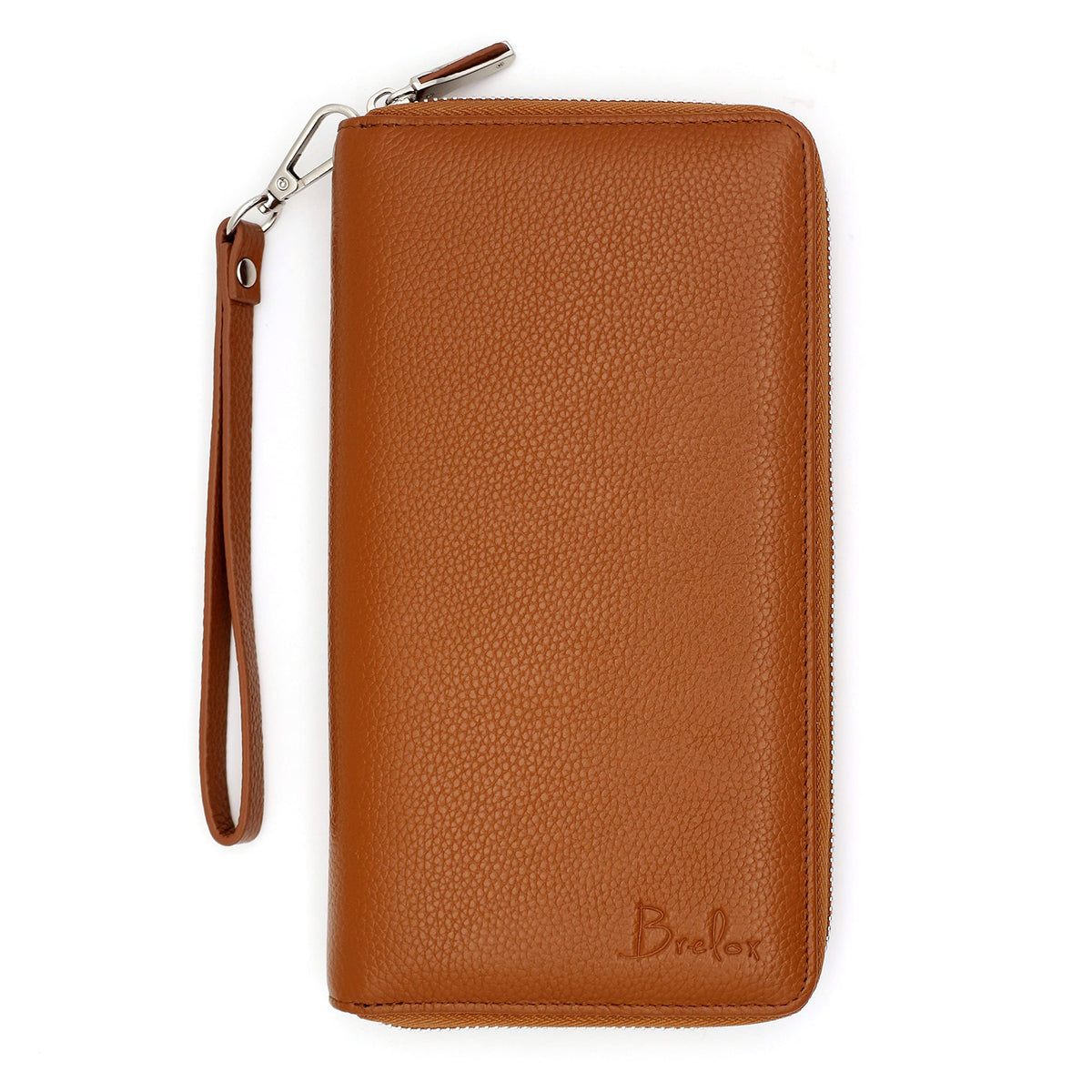 Family Passport Holder for 4 5 6 Passports RFID Blocking Travel Wallet — Genuine Leather Document Organizer, Card Slots, Boarding Pass, Wristlet — Travel Gift for Women Men | Brelox