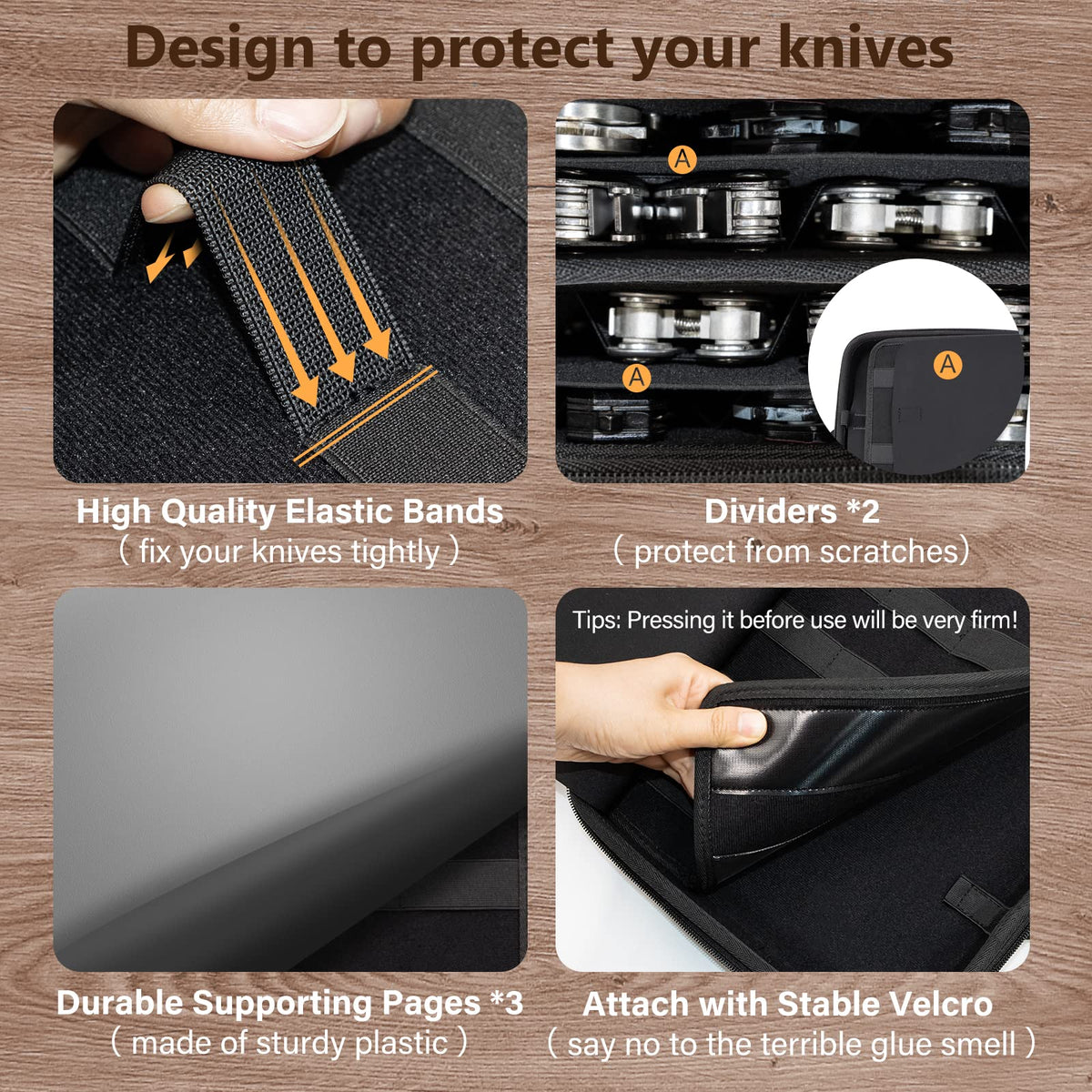 BRANTMAKER Knife Display Case, Knife Case for 61+ Pocket Knives, Collection Box with Portable Shoulder Strap, Knife Storage Items (Box Only)