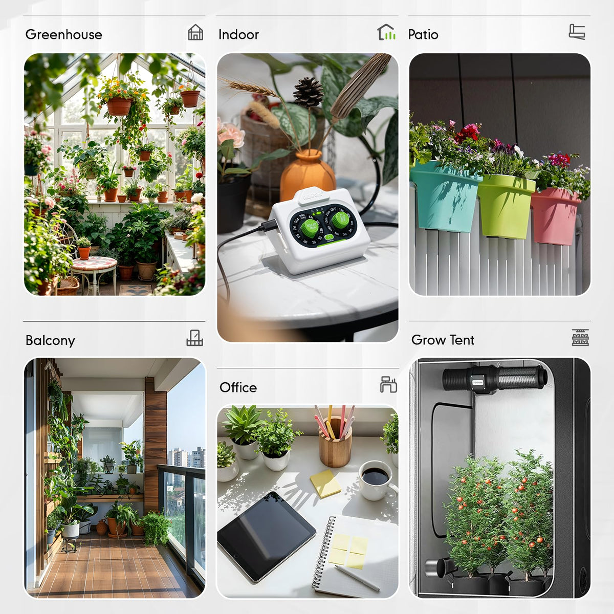RAINPOINT Easy-Setup Automatic Plant Waterer Indoor for Pot Plant Adjustable Water Output,Battery Powered Outdoor IP54 Waterproof Drip Irrigation System Device Kit Beginner-Friendly Water 10-15 Plants