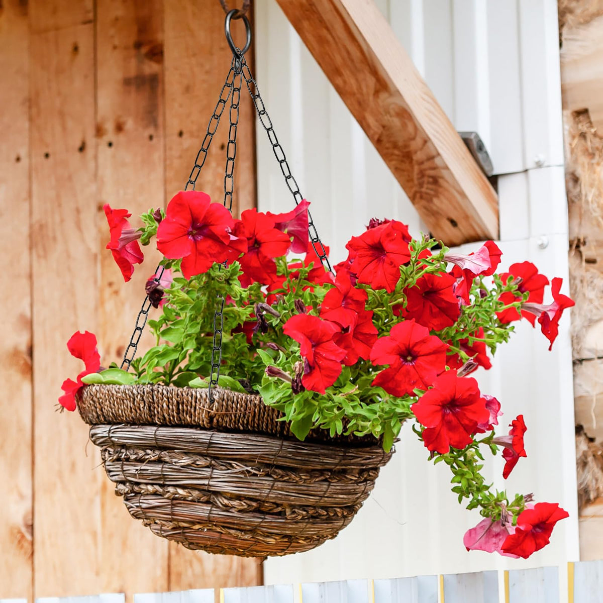 ENATECLITE Black Hanging Plant Chains Kit, 36-Inch Adjustable Plant Hangers with Hooks and Clips for Hanging Baskets, Bird Feeders, Wind Chimes, Planters and Porch Signs -6PACK