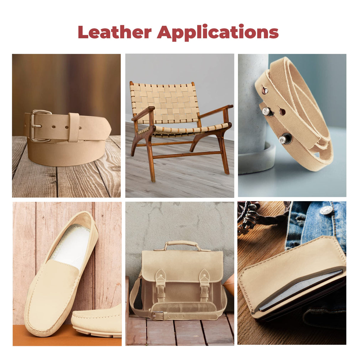 ELW 9-10 oz. (3.6-4 mm) Size: 2"x50" Vegetable Tanned Cowhide Full Grain Import Tooling Leather Belt Blanks, Straps/Strip for DIY & Craft, Harness, Holsters