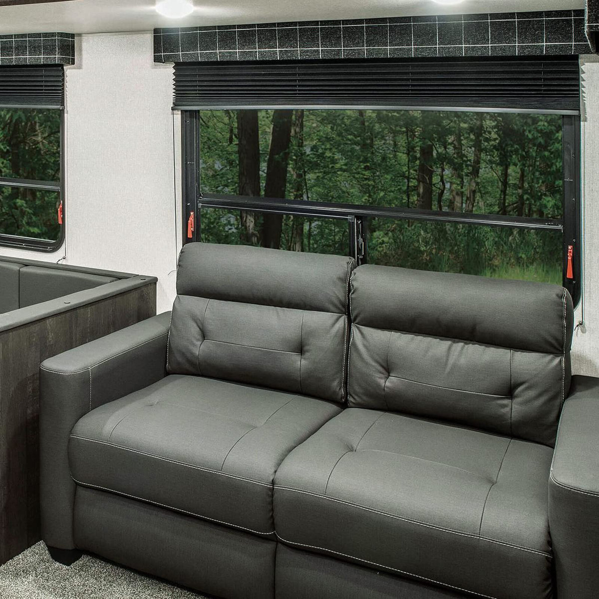 NOVINO RV Blinds for Camper Window, Pleated Shade 50inW x 38inH, Black