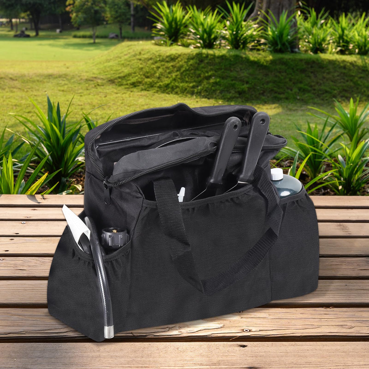 Blackhoso Carry Case for Coleman Road Trip 285/225/LX/LXE/LX Grill Grates, Portable Grill Accessories Organizer for Outside, Compatible with Swaptop Cast Iron