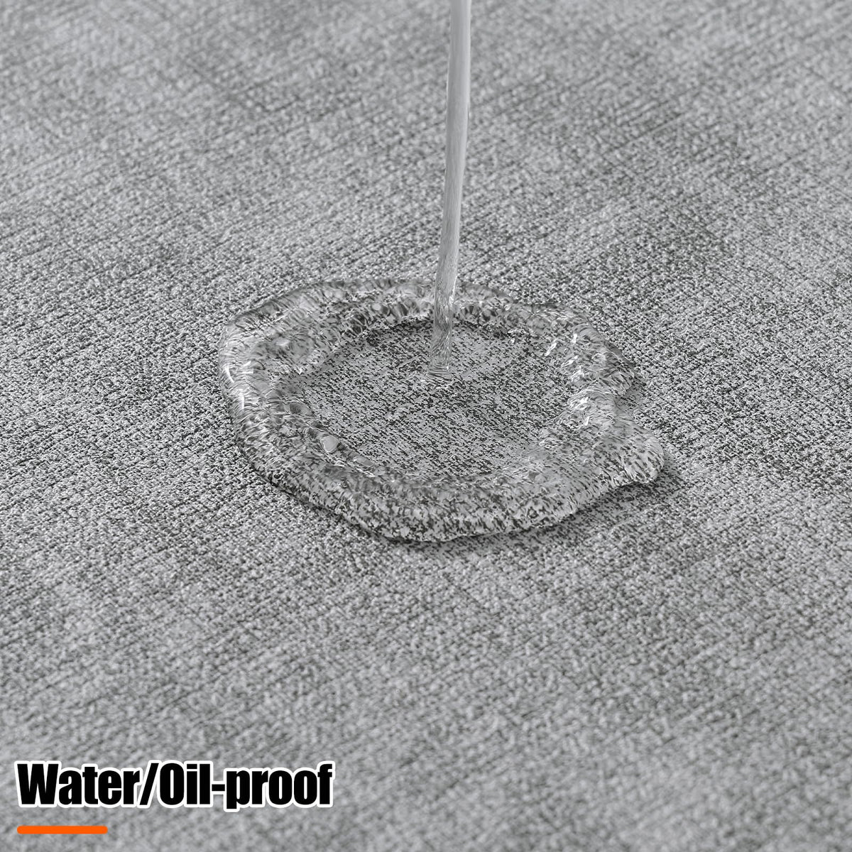 Homaxy Round Faux Leather Placemats and Coasters, Washable Dual-Side Table Mats, Wipeable Heat-Resistant Dining Place Mats for Outdoor and Indoor, Set of 12, Diameter 13 and 3.93 inch, Light Grey