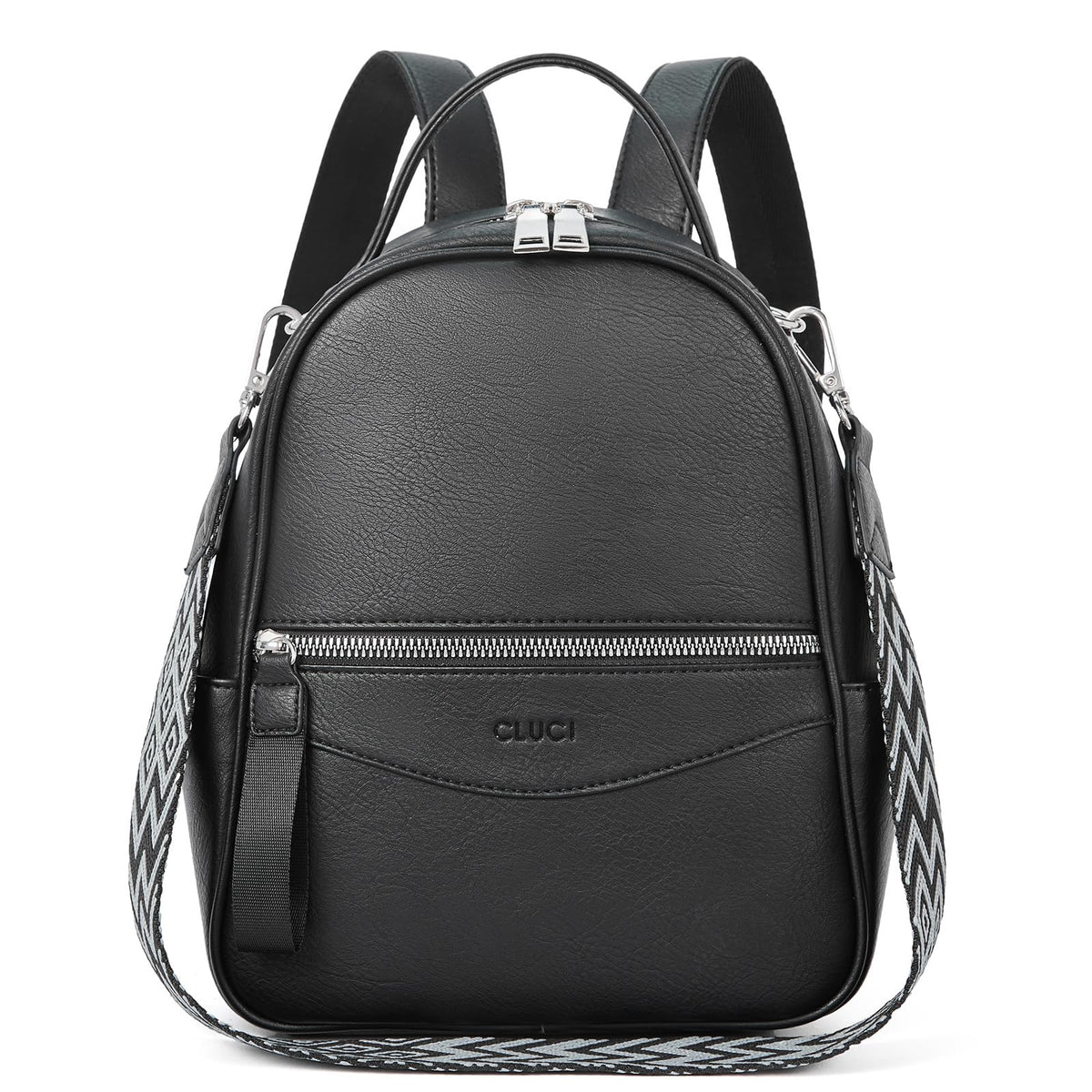 CLUCI Mini Backpack Purse for Women Fashion Leather Small Backpacks Ladies Shoulder Backpack Convertible Handbags Black