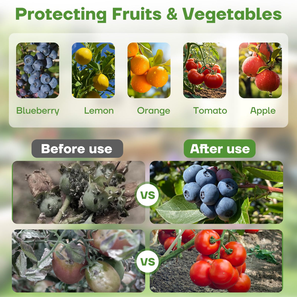 6FT x 6FT Fruit Tree Netting with Zipper and Drawcord, 2Pcs Garden Plant Net Pest Barrier Bag, Insect Bird Mesh Netting Cover for Protect Vegetables Flower Blueberry