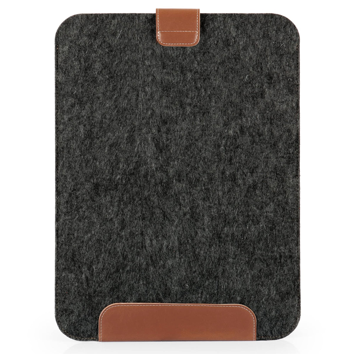 MegaGear 13" Genuine Leather & Fleece Slim MacBook Bag – Stylish & Protective Sleeve for MacBook Pro, MacBook Air, and Laptops