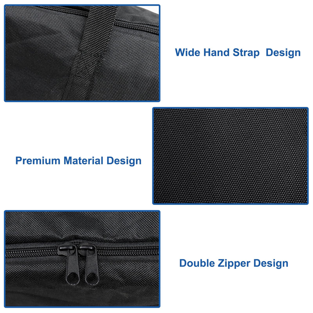 BBQ Tool Storage Bag, Heavy Duty Tools Bag, 600D Oxford Cloth, Outdoor Grill Accessories Bag for Camping Picnic Trip (22X5X8Inch)