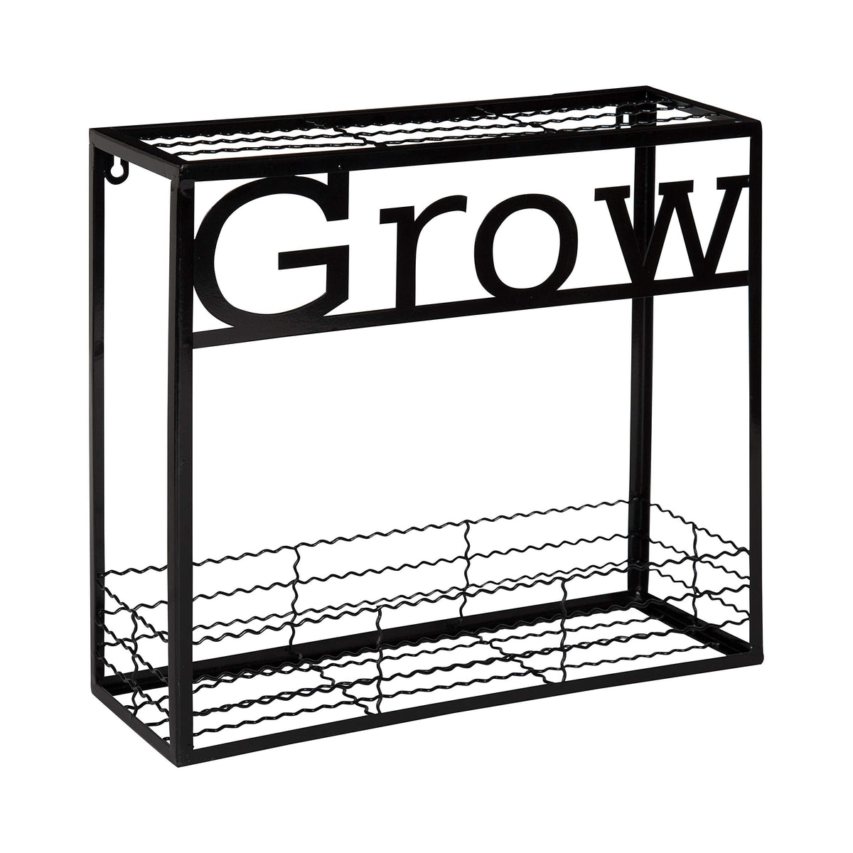 Kate and Laurel Cramer Wall Garden Box, 16.5 x 15 inches, Black