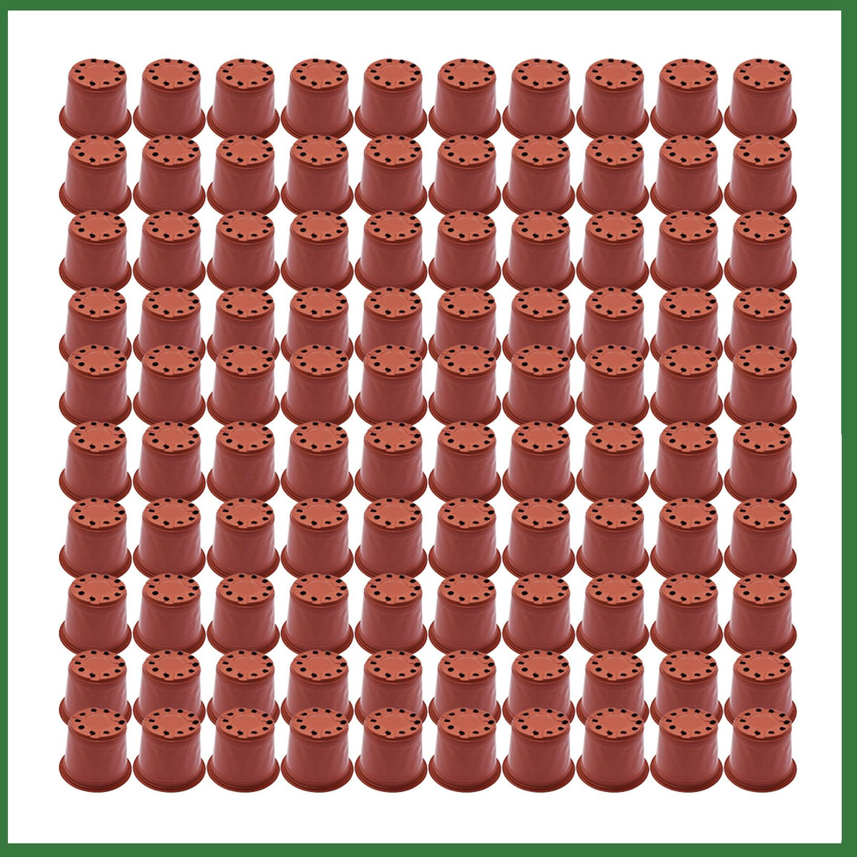 raseparter 100Pcs 6.3In Plastic Plants Pot Seed Starting Pots Indoor Outdoor Seeding for Cutting Seedling Cultivation and Initial Planting
