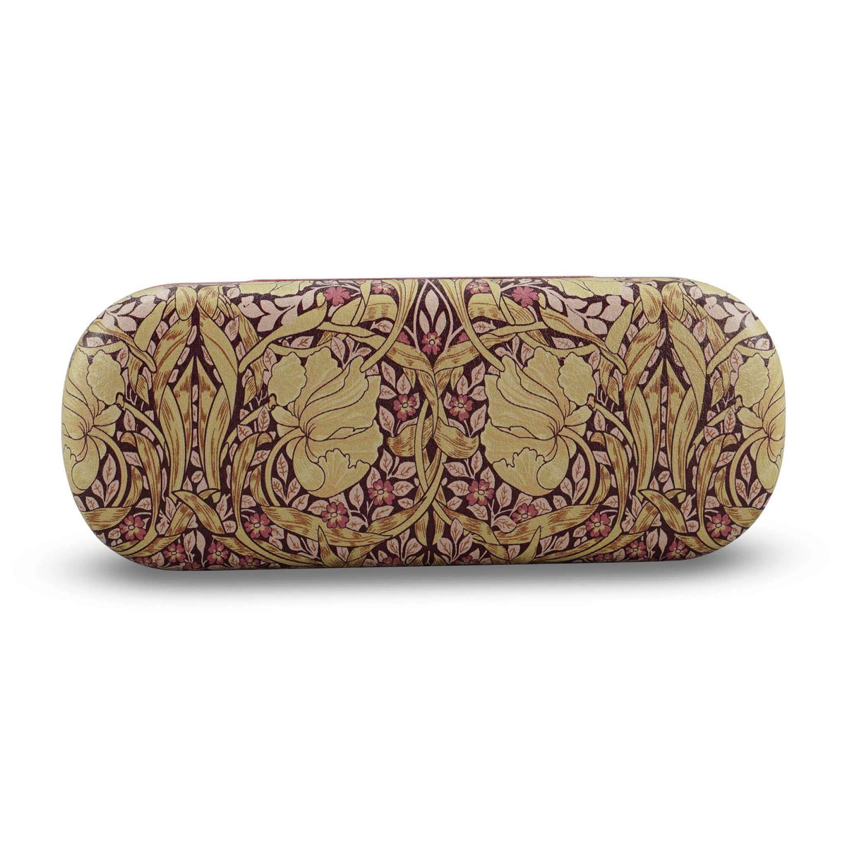 Half Moon Bay Pimpernel by ACS William Morris 6.5 x 2.76 x 1.65 Inch Ivory and Blush Rose Pink PU Leather with Microfiber Cloth Hard Cover Hinged Eyeglass Case