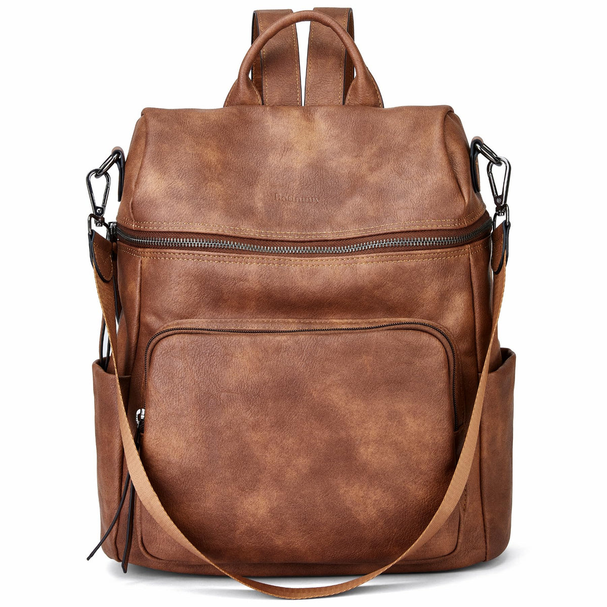 Botimmy Anti-Theft Backpack Purse for Women, Convertible 3-in-1 Vegan Leather Backpack with Hidden Zipper, Adjustable Shoulder & Crossbody Bag for Travel and Daily Commute