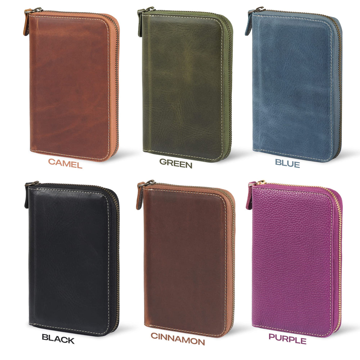 Londo Genuine Leather Padfolio – Portfolio Folder with Pencil Holder, Notepad & Zipper Closure for Business, Office & Travel