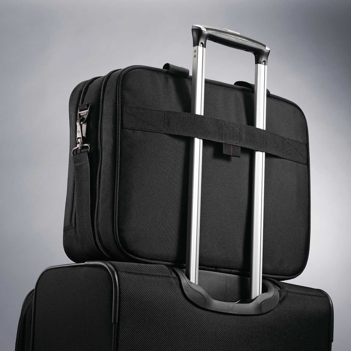 Samsonite Xenon 3.0 Gusset Check-Point Friendly Tech Locker Brief, Black, Double Gusset
