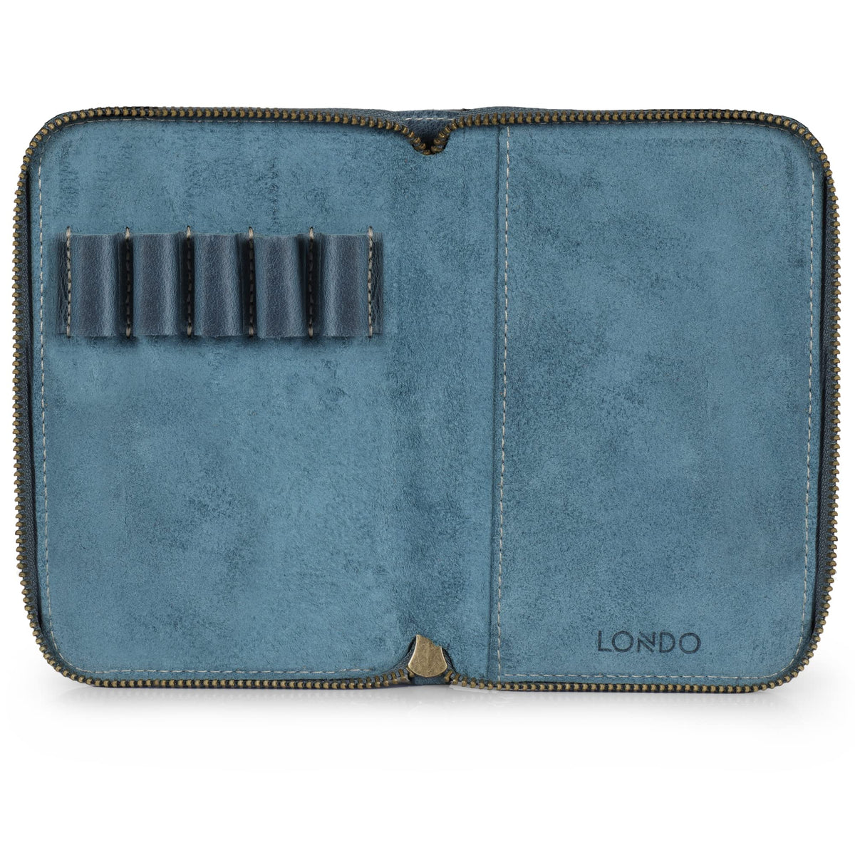 Londo Genuine Leather Padfolio – Portfolio Folder with Pencil Holder, Notepad & Zipper Closure for Business, Office & Travel