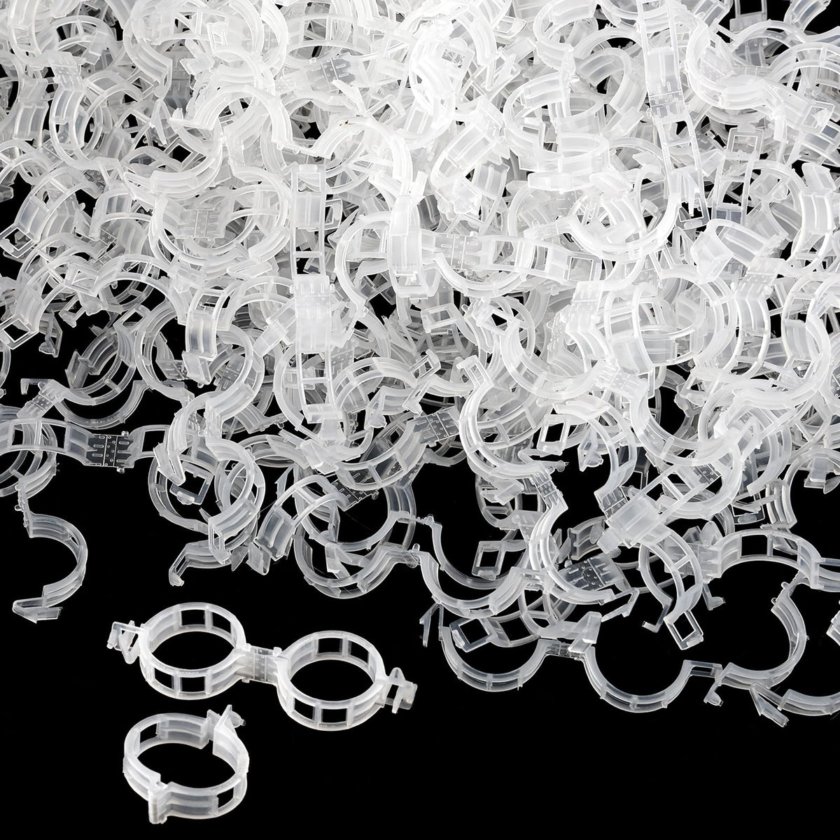 300 Pcs Plant Clips for Climbing Plants, Tomato Clips for Support, Plastic Garden Clips for Plants Grape Vine Vegetables Make Plant Grow Upright