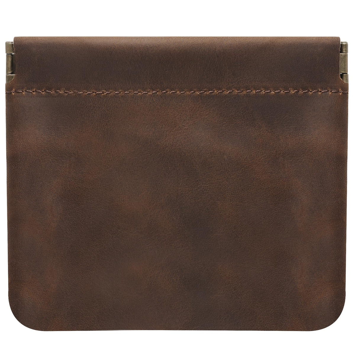 Jack&Chris Mini Coin Purse, Genuine Leather Small Coin Wallet, Leather Squeeze Coin Purse Pouch Change Holder For Men & Women, JC309