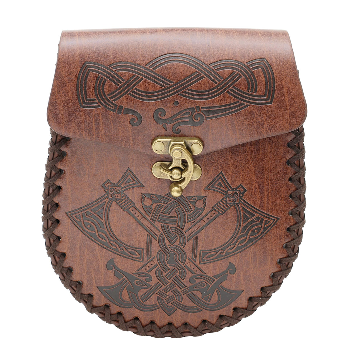 JAOYU Medieval Leather Pouch Renaissance Coin Pouch Nordic Vintage Belt Pouch Renaissance Faire Cosplay Costume Accessories Viking Dice Bag