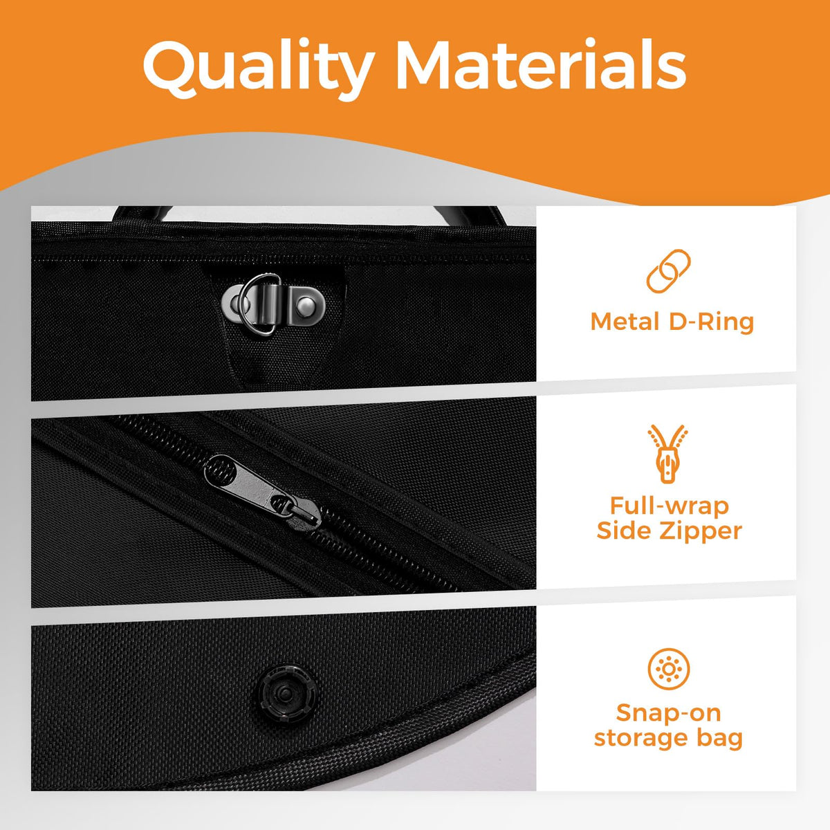LAZYSEAL 2 Pack 43" Garment Bag for Suit Closet Storage, Tear-Resistant Waterproof Dustproof, Suit Bag for Hanging Clothes with Zippers, Durable 600D Oxford Fabric for Suits, Dresses