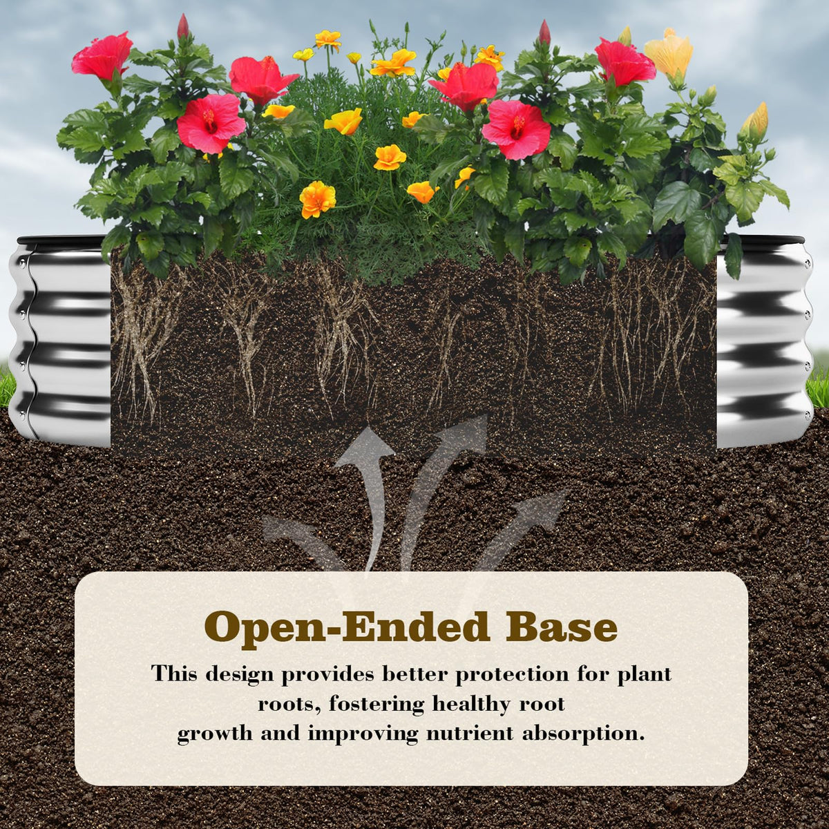 ZFHgarden Galvanized Metal Planter Raised Garden Bed Kit for Gardening Outdoor，4x2x1ft 2 Planter Grow Garden Box Raised Flower Bed，Long Vegetable Clearance Herb Raised Garden Beds for Gardening Metal