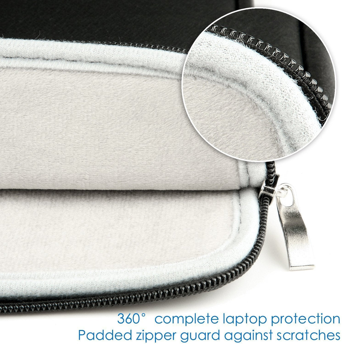 CCPK 15.6" Laptop Sleeve Compatible for 16" MacBook Pro 16 Inch 15" Mac Hp Acer Aspire 5 Samsung Lenovo Surface Book Envy x360 15 In Computer Cover 16in PC Carrying Case 15.6 Inch Bag PU Leather Black
