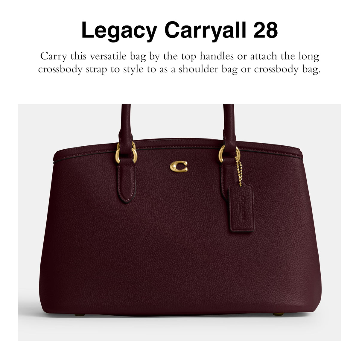 Excl WHSL Refined Pebble Leather Legacy Carryall 28