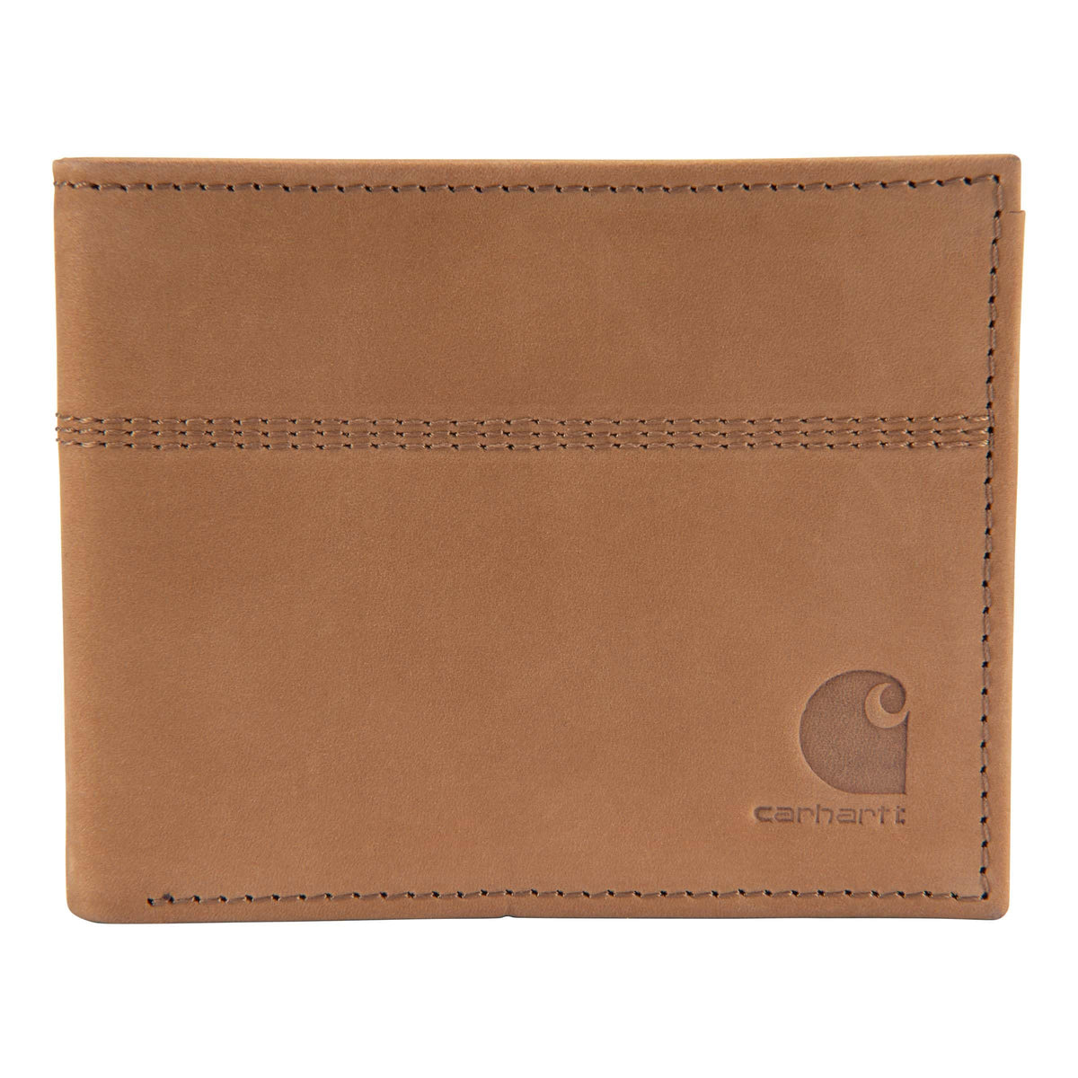 Carhartt Men’s Full Grain Saddle Leather Wallets, RFID Blocking Bifold, Trifold, and Front Pocket Options, Gifts for Men