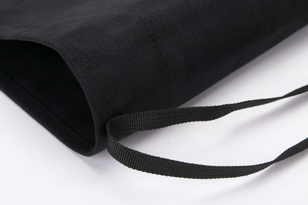 HERSENT Knife Roll,Chef’s Knife Roll Case,Waxed Canvas Cutlery Knives Holders Protectors,Home Kitchen Cooking Tools and Utensils Wrap Bag Wallet,Multi-Purpose Brush Roll Bag,Travel Tool Roll Pouch