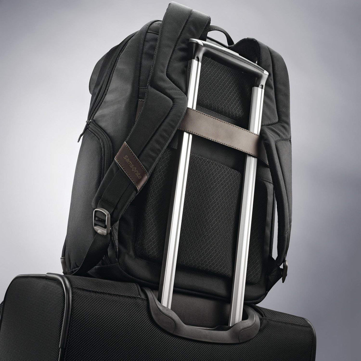 Samsonite Kombi Business Backpack – Ballistic Nylon, 15.6” Laptop Compartment, Tablet Pocket, SmartSleeve™, Multi-Pocket Organizer, Padded Straps & Back, Top Handle, Fleece-Lined Accessory Pocket