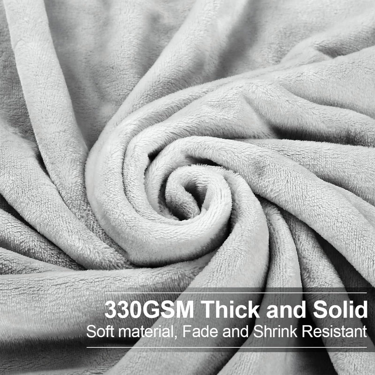 EASELAND Soft King Size Blanket All Season Warm Microplush Lightweight Thermal Fleece Blankets for Couch Bed Sofa,90x108 Inches,Silver Gray