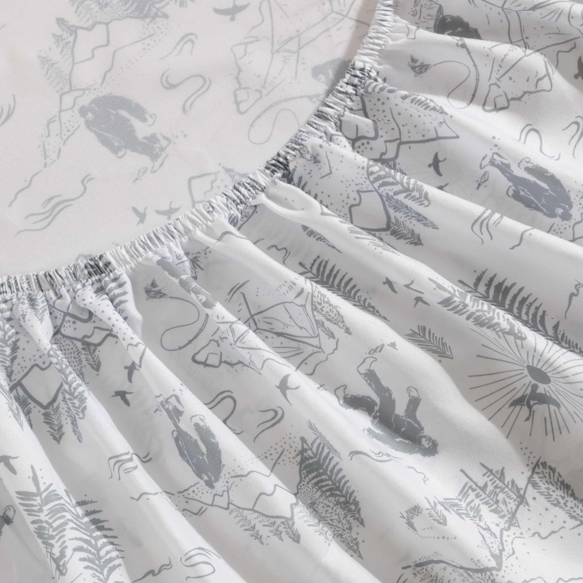 Eddie Bauer Kids - Full Sheet Set, Ultra-Soft Microfiber Bedding with Fully Elastic Fitted Sheet, Kids Bed Set with Pillowcases, Easy Care Bedding (Big Foot Hiking Trip)
