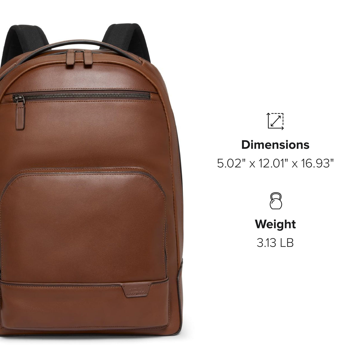 TUMI Harrison Warren Backpack - 15-Inch Laptop Backpack - Stylish Women's & Men's Backpack for Travel & Business - Cognac Leather