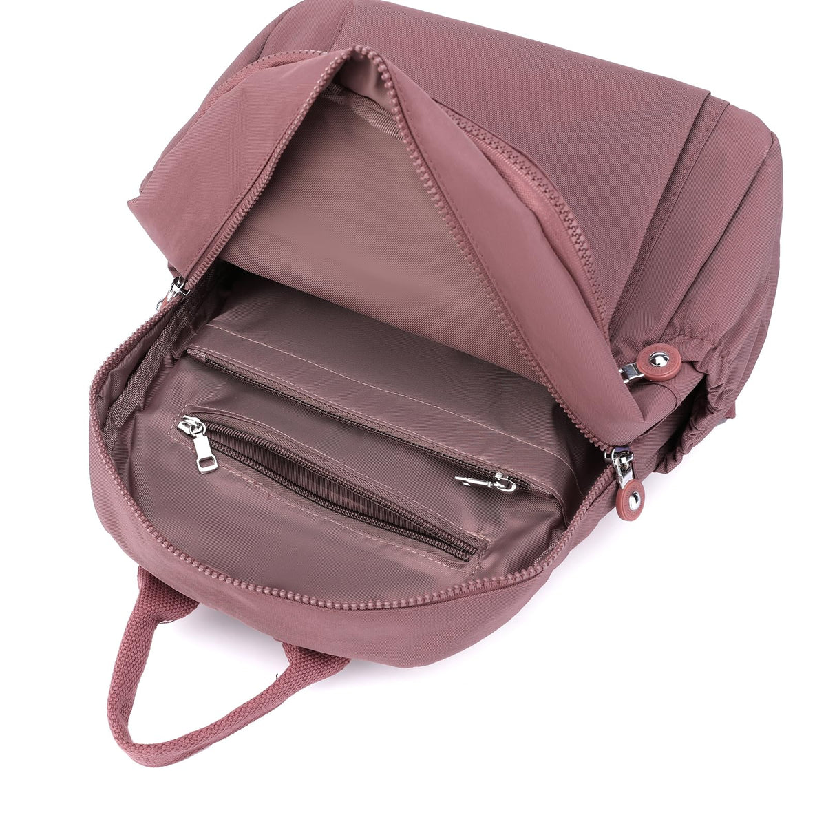 Tanweibago Mini Nylon Women Backpacks,11L Small Ladies backpacks Casual Lightweight Women Shopping Travel Daypack (Carmine)