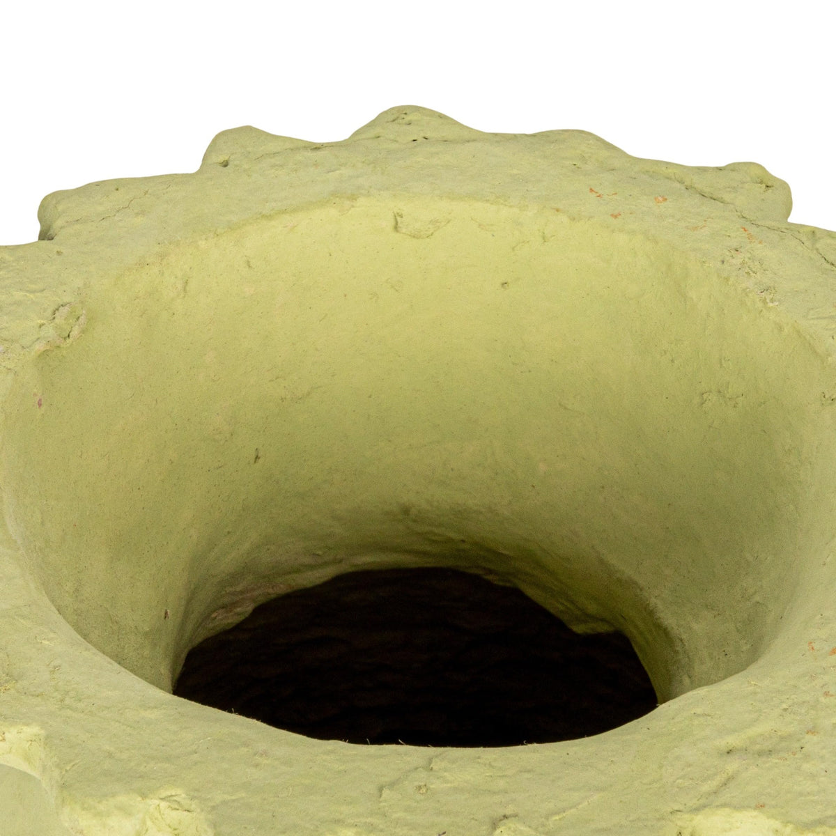 Creative Co-Op Handmade Paper Mâché Vase with Embossed and Debossed Design, Mint
