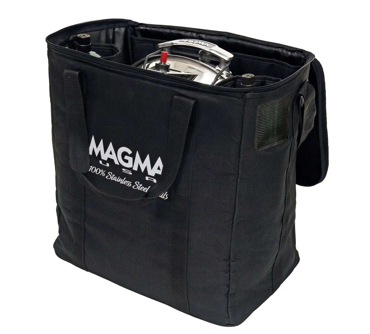 Magma A10-991 Padded Grill & Accessory Carrying/Storage Case | Marine Kettle Grill Bag | Round Grill Travel Case | Protective BBQ Storage