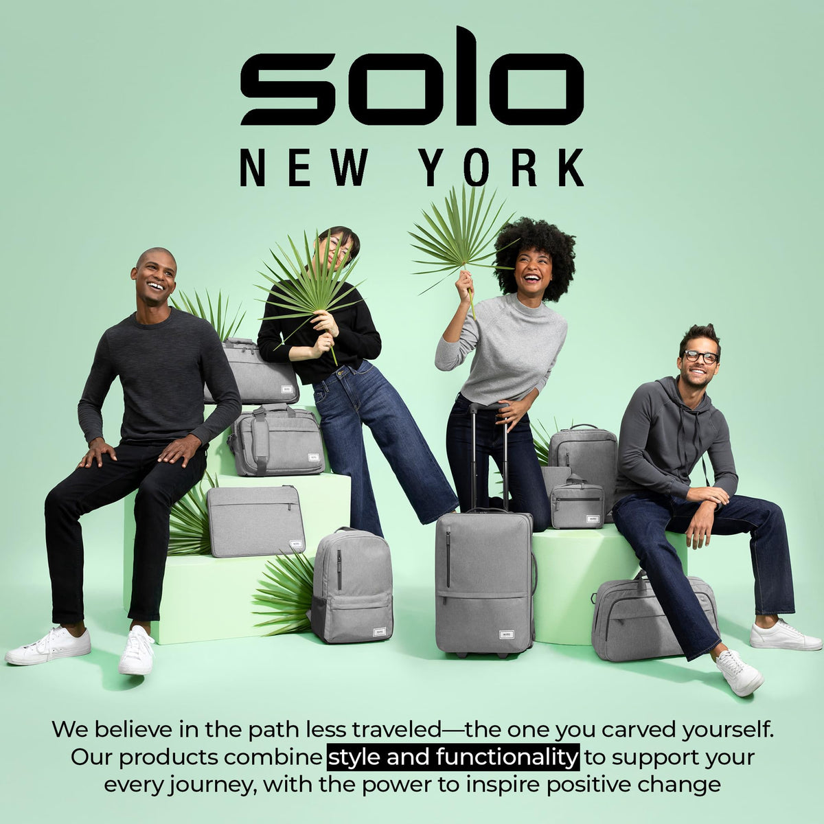 Solo New York Rolling Catalog Case with Wheels - Roller Laptop Bag, Wheeled Briefcase for Women & Men, Carry On Size for Travel, Fits 17.3" Computer - Empire, Black