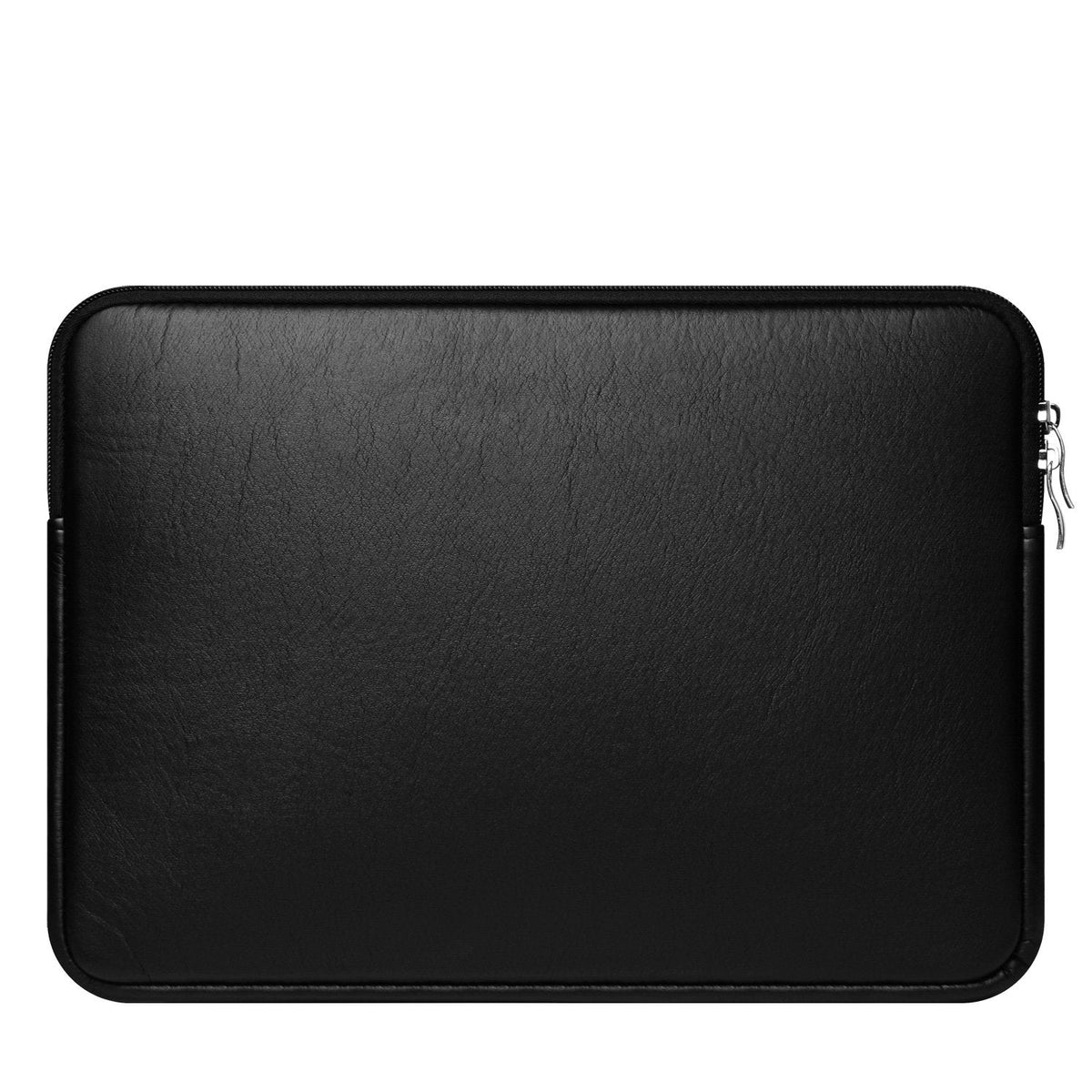 CCPK 15.6" Laptop Sleeve Compatible for 16" MacBook Pro 16 Inch 15" Mac Hp Acer Aspire 5 Samsung Lenovo Surface Book Envy x360 15 In Computer Cover 16in PC Carrying Case 15.6 Inch Bag PU Leather Black