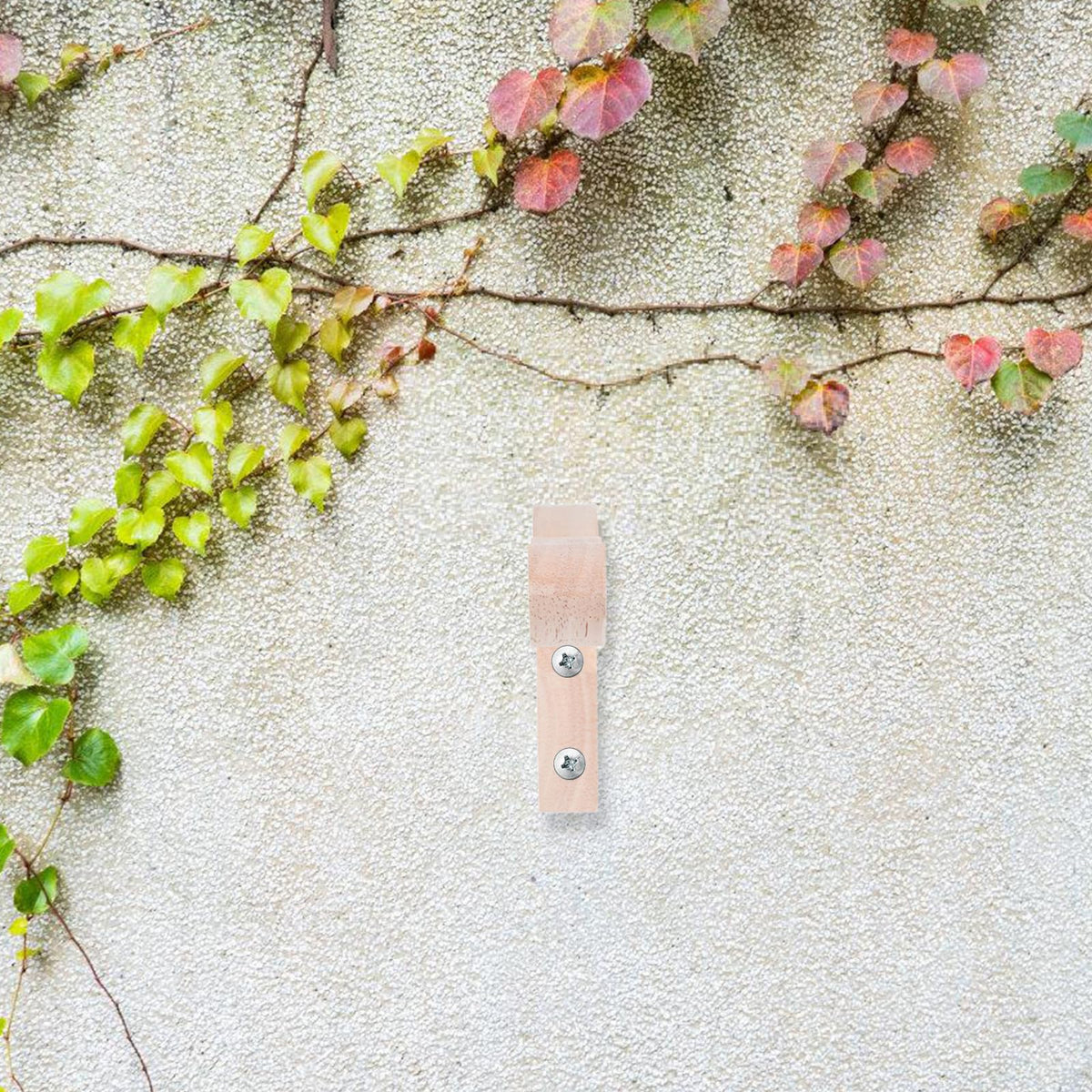 DOITOOL 2pcs Wall-Mounted Wood Flower Pot Hanging Hooks for Indoor Outdoor Garden Planter Brackets Lantern Wind Chime Support