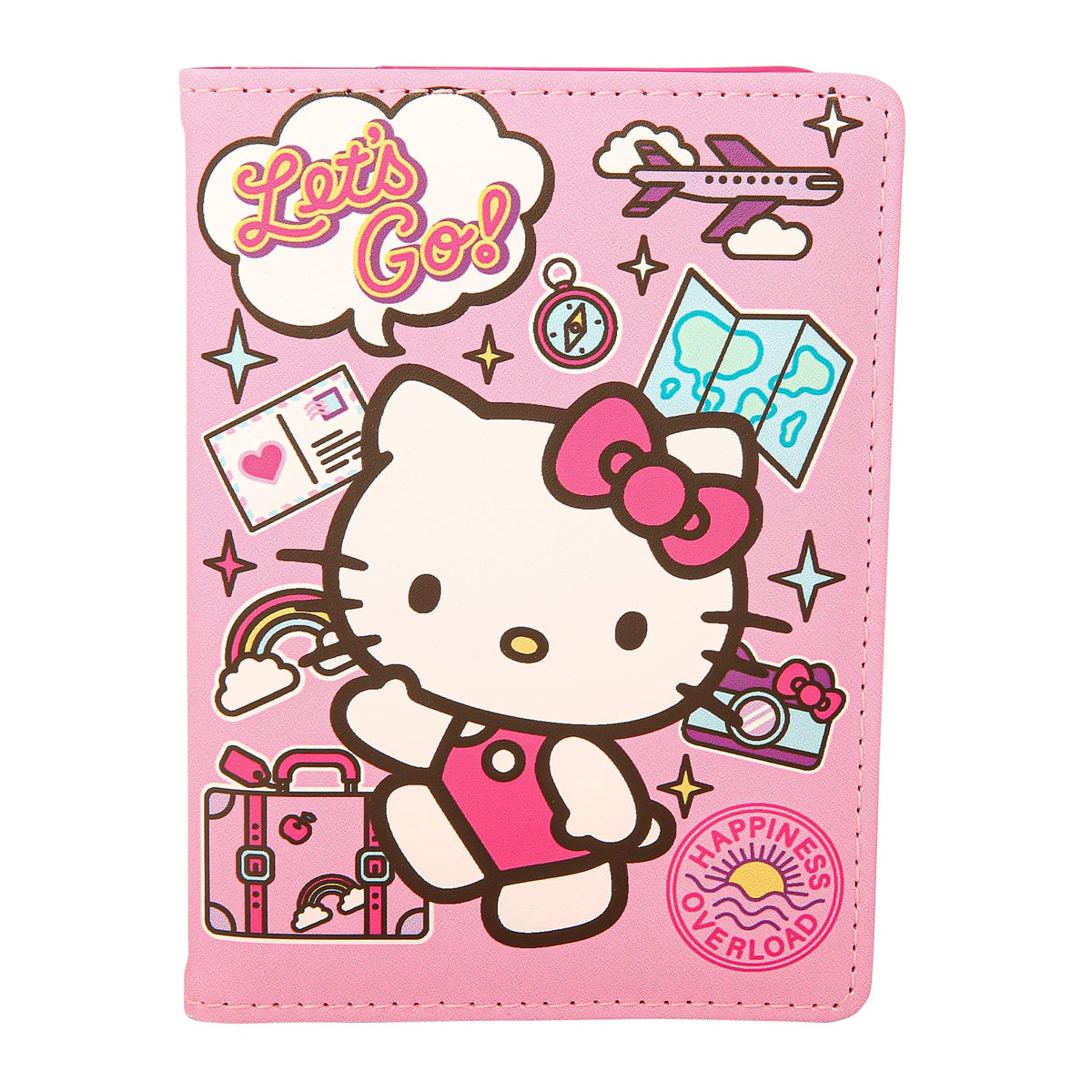 Hello Kitty Passport Holder - Sanrio Passport Holder for Women - Officially Licensed Passport Case (VG701236L.NJ)