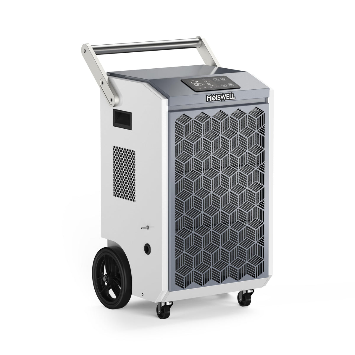 Moiswell 200 Pints Commercial Dehumidifier with Pump and Drain Hose for Basements, Heavy Duty Commercial Grade Dehumidifiers for Large Spaces, Warehouse, Industry Water Damage Unit, Auto Defrost