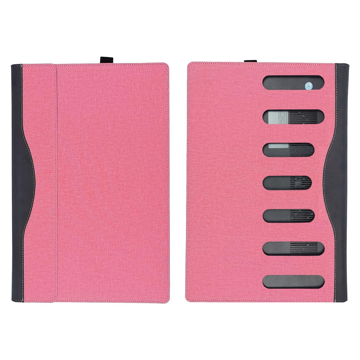 RUNMEIJIA Laptop Cover Case for Dell 14 Plus DB14250/ Pro 14 PC14255/Pro 14PC14250 Series (NOT Working with Other Dell Models). 2-in-1 PU Leather Detachable Notebook Sleeve (Pink)